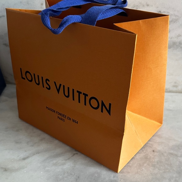 Louis Vuitton Navy and Orange Gift Bags - Picture 4 of 9